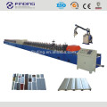 Galvanized metal milling colored steel hydraulic door panels PU foam roll shutter roll forming machine